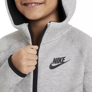 Nike Heather Gray Full-Zip Hoodie kids